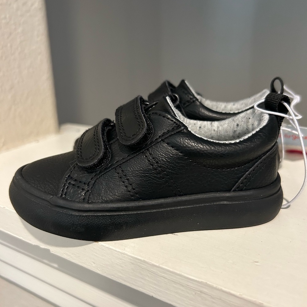 Cat & Jack Toddler Boys' Dino Shoes Black Hook Loop Infant Baby Multiple Sizes - Picture 4 of 10